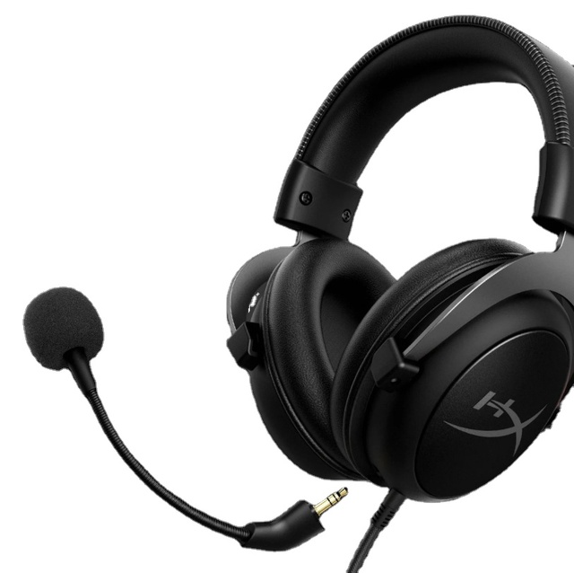 Red HyperX Cloud 2 Wired Over-Ear Headset Equipped with Microphone for PC Game and DJ Daily Application