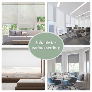 Persianas enrollables transpirables dobles personalizadas, patrón Vertical eléctrico incorporado, <span class=keywords><strong>tela</strong></span> de repuesto, persianas de seguridad para niños - Product Image 4