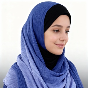 ฮิญาบสำหรับผู้หญิงมุสลิมผ้าคอตตอนโพลีเอสเตอร์เนื้อนุ่มระบายอากาศได้ดี - Product Image 3