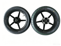 Ensemble de roues Supermoto 14 pouces, pneus routiers 110/70-14 120/70-14, jante en aluminium CNC, amélioration des performances pour moto électrique, scooter, vélo électrique