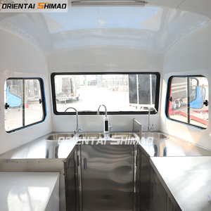 Remorque de camion de restauration rapide entièrement équipée de fourgon alimentaire rétro vintage à vendre pour l'extérieur boulangerie commerciale maïs à eau manufacturé - Product Image 2