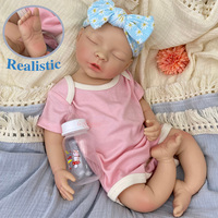 Poupée Bébé Reborn en Silicone de 20 Pouces, Vente en Gros Directe Usine, Modèle Cherubic Endormi avec Sucette, Disponible pour Exposition