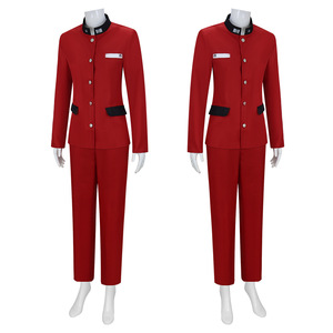 Nuevo Disfraz de Cosplay de Tsukumo Ima, <span class=keywords><strong>Anime</strong></span> The <span class=keywords><strong>Hundred</strong></span> Roleplay Line, Disfraz con Abrigo Rojo y Pantalones, Trajes para Halloween, Carnaval y Fiestas - Product Image 4