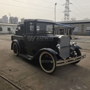 Camion vintage noir prêt à être expédié, prix d'usine, véhicule de tournage de films et de séries télévisées - Product Image 5