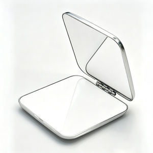 Wholesale Bulk Order Round Folding Double-sided <b>Vanity</b> <b>Mirror</b> Stainless Steel HD Minimalist Design with Custom Logo for Corporat - Product Image 2