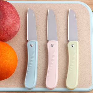 Fruit Knife Set 3 Pieces Stainless Steel Portable Folding Knife For Fruit Vegetable Cutting - Product Image 1