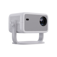 Projecteur Android 14 à courte focale avec mise au point automatique, correction automatique de la distorsion trapézoïdale, résolution 4K, 650 lumens ANSI, US L018