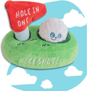 Juguete de peluche interactivo para perros con sonido de papel y voz, de algodón, para esconder y buscar, con diseño de golf, lindo y divertido. - Product Image 1