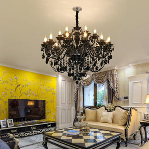 HITECDAD, candelabro de cristal europeo, iluminación moderna para sala de estar, dormitorio, Villa, escalera, lámparas de cristal <span class=keywords><strong>Maria</strong></span> Theresa - Product Image 5