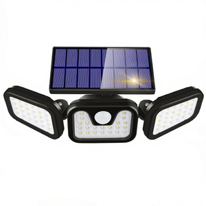 74Led Solar Powered Wall <b>Light</b> with Human <b>Motion</b> <b>Sensor</b> Polycarbonate Diffuser Waterproof Outdoor Garden Yard Lighting - Product Image 3