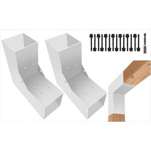 DIY 90 °   Supports d'angle droits pour gazebos, patios, porches, chalets en bois, support de pergola en forme de L 4"x4" - Product Image 1