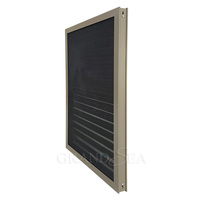 Fenêtre à persiennes en alliage d'aluminium respirante anti-moustiques Simple Wind Golden