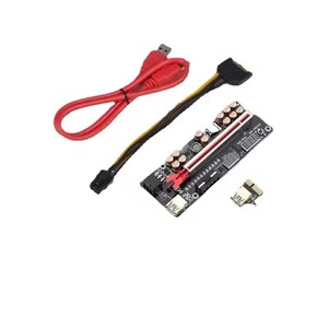 PCI-E Riser Card 009S 1X ด่วน PCI ขยาย16X 60ซม. สาย USB3.0 <span class=keywords><strong>VER009S</strong></span> 15pin SATA เพื่อ6Pin พลังงานสำหรับกราฟิกการ์ด - Product Image 2