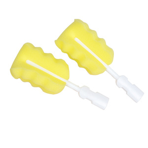 Cepillo de limpieza con 6 cabezales de esponja y mango largo para biberones, tazas de cocina, cabezales de repuesto, amarillo, azul cielo - Product Image 4