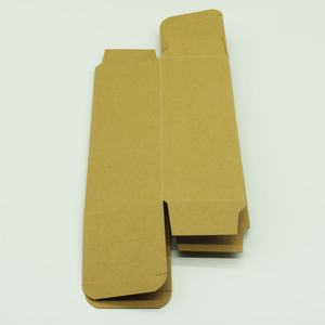 Emballage plat pour bouteille, pot, petite boîte en carton kraft noir, blanc, pliable - Product Image 4