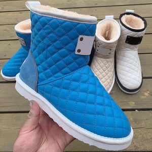 Công Việc Khởi Động Cổ Điển Khởi Động Phẳng Phụ Nữ Botas Không Thấm Nước Và Giữ Ấm Khởi Động Trong Kho Chính Hãng Giày Da Với Mềm Lông <span class=keywords><strong>Trim</strong></span> - Product Image 4