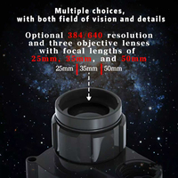 Caméra thermique de vision nocturne, lunette thermique de chasse, monoculaire thermique, appareil d'imagerie thermique haute précision, résolution 384x288