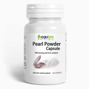 Aogubio OEM bột ngọc trai viên nang tinh khiết bột ngọc trai bổ sung cho sức khỏe da chất chống oxy hóa & Collagen sản xuất - Product Image 1