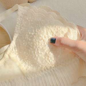 Sujetador sin Varillas para Mujer, Estilo Británico, Ultrafino, Push-Up, Sexy, sin Costuras, con Encaje - Product Image 4