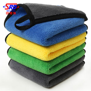Microfibra de doble cara <span class=keywords><strong>pila</strong></span> torcido coche secado toalla venta al por mayor del OEM personalizado - Product Image 1