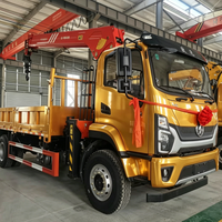 Grue à moment de charge élevé de 8 tonnes, moteur Yuchai, pompe hydraulique, châssis SHACMAN G500 4x2, hauteur de levage de 8,5 m, stabilisateurs, garantie 1 an