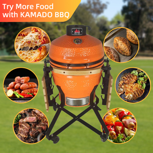 Parrilla Kamado de Cerámica Original para Exteriores de 18 Pulgadas, Parrilla de Carbón Auplex Tipo Huevo para Cocina al Aire Libre - Product Image 4