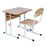 Ensemble de table simple, pratique et tendance, pour salle de classe, bureau d'étude et chaise réglables en hauteur