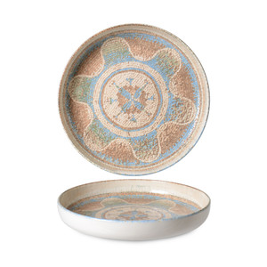 Bol Celest Ø 22 cm H 4 cm Porcelaine Fine Premium Impression Numérique Porcelaine Rinart - Product Image 1