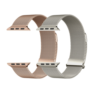 Changming Bracelet en métal en acier inoxydable milanais à double maille magnétique pour <span class=keywords><strong>Apple</strong></span> <span class=keywords><strong>Watch</strong></span> Ultra 2 49mm Series 10 42mm 46mm - Product Image 1