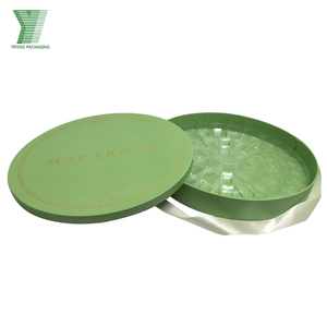 Boîte d'emballage cadeau personnalisée en papier rond de qualité alimentaire, avec estampage or de luxe, assortiment de chocolats, bonbons, macarons, pâtisseries, beignets - Product Image 3
