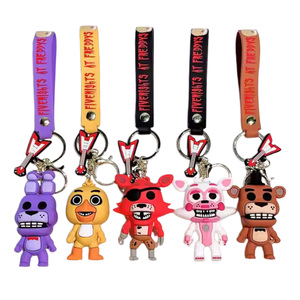 En gros Nouveauté Porte-clés de voiture d'horreur en forme de pendentif sac à dos ours en peluche dessin animé animal <span class=keywords><strong>mutant</strong></span> en plastique et caoutchouc Transfrontalier - Product Image 3