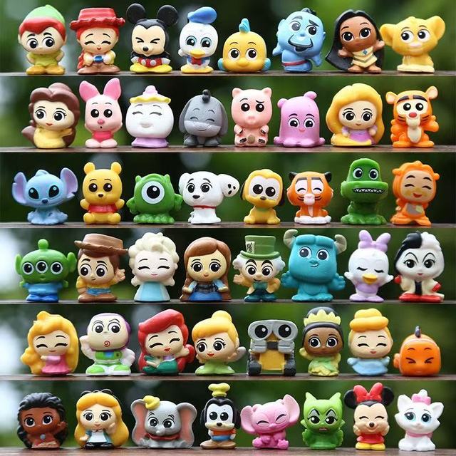 48 Styles Cute Cartoon Fairy Tale Dolls Mini Decorations DIY Beautiful Girl Toys Kids' Playthings Collectible Figurines