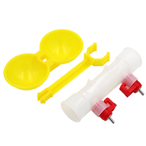 Mangeoires et abreuvoirs pour volailles Poulet automatique Double tasses Buveur d'eau pour poulet Buveur de mamelon pour poulet - Product Image 4