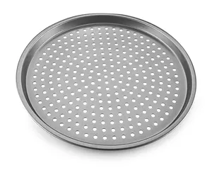 GMF04 Non Stick Baking carton Steel Pizza Pan Pizza Crisper Baking Tray Pizza Bakeware With Holes For Sale