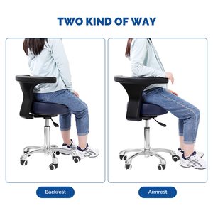 Silla dental de hospital para asistente de médico y enfermera, función de elevación y giro, equipo médico oral para uso clínico - Product Image 5