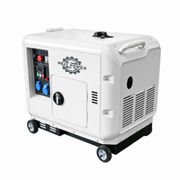 Generadores Diésel Súper Silenciosos de 10KW 10KVA, Arranque Eléctrico de 5/8/12/20/25KW, 50Hz 60Hz, 1/3 Fases, Generador Diésel Portátil Insonorizado