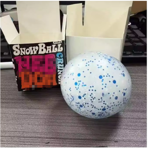 Snowball Crunch Stress Ball Squishy Squeeze <b>Toy</b> Crunch Sound Sensory Fidget <b>Toy</b> <b>Anxiety</b> Relief Kids <b>Adults</b> Silicone Box - Product Image 2