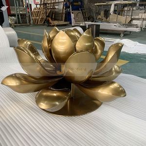 Escultura Art Deco Personalizada de Acero Inoxidable Impermeable - Soporte de Piso Duradero y Multifuncional para Decoración de Exteriores del Hogar - Product Image 2