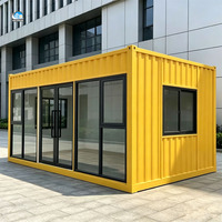 Maison préfabriquée de luxe à 2 étages avec 1 chambre, 1 salle de bain et terrasse – Cabane préfabriquée compacte en kit – Conteneur habitable