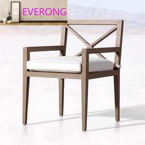 Modern Outdoor Anti-corrosion <strong>Teak</strong> <strong>Table</strong> Chair Courtyard Leisure Long <strong>Table</strong> Garden Solid Wood Waterproof <strong>Teak</strong> Furniture - Product Image 2