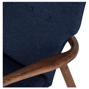 Chaise d'appoint Sophistication Laine Confort Siège rembourré et contour Dossier rembourré Chaise longue moderne PTK - Product Image 4