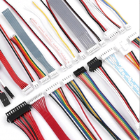 Minghui 2.54 IDC 2 Sıralı Yatay Montajlı 12V Anma Gerilimli Gri Düz Kablo PVC İzoleli PBT İletkenli Bilgisayar Ekranı İletim Kablosu