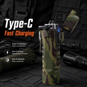 Encendedor Eléctrico <span class=keywords><strong>de</strong></span> Plasma <span class=keywords><strong>de</strong></span> Doble Arco Recargable por USB, Linterna Impermeable y Resistente al Viento, sin Llama, para Exteriores, con Logotipo Personalizado, Venta al Por Mayor OEM - Product Image 5