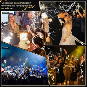 Varitas de Hadas de Seda con Campanas LED y 3 Modos de Iluminación de Colores para Bodas, Año Nuevo y Acción de Gracias - Product Image 6