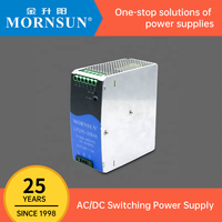 Mornsun Rail Din 2/3-phase 120W 240W 12V 24V 48V Rail Din Industriel Alimentation Triphasée ACDC