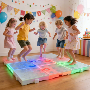 Piso de Baile Interactivo Antideslizante con Luces LED Activadas por Tacto, Recargables, para Coordinación Sensorial - Product Image 3