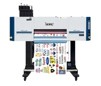 Modelo actualizado Locor 70cm Uv DTF impresora con función de laminación 3 uds/4 Uds I3200/i1600 cabezal de impresión refrigeración por agua