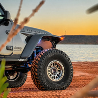 Rines Forjados NJQS Personalizados de 17 Pulgadas 9J Beadlock 4x4 KMC 8x170 8x165.1 Todoterreno para Ram 2500 Ford F250