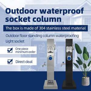 Ngoài trời đa chức năng cung cấp điện năm lỗ công nghiệp trụ cột ổ cắm vườn cắm trại IP66 không thấm nước thủy điện Cổ Phần - Product Image 2