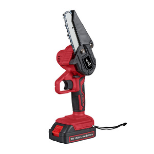 Up&Go Cordless Chainsaw 21V 1.5Ah Lithium Battery Mini Electric <b>Tree</b> Felling Saw Outdoor <b>Pruning</b> <b>Tool</b> - Product Image 1
